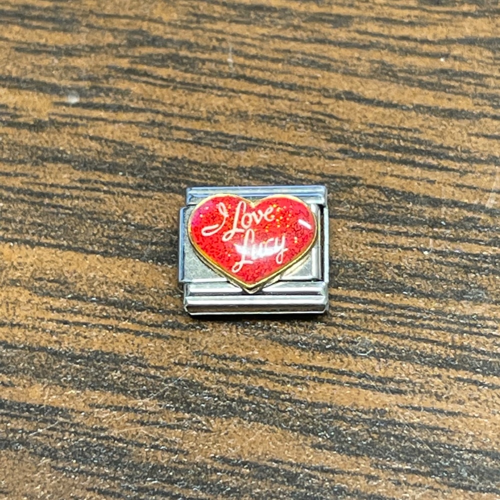 I Love Lucy Heart Italian Charm Bracelet